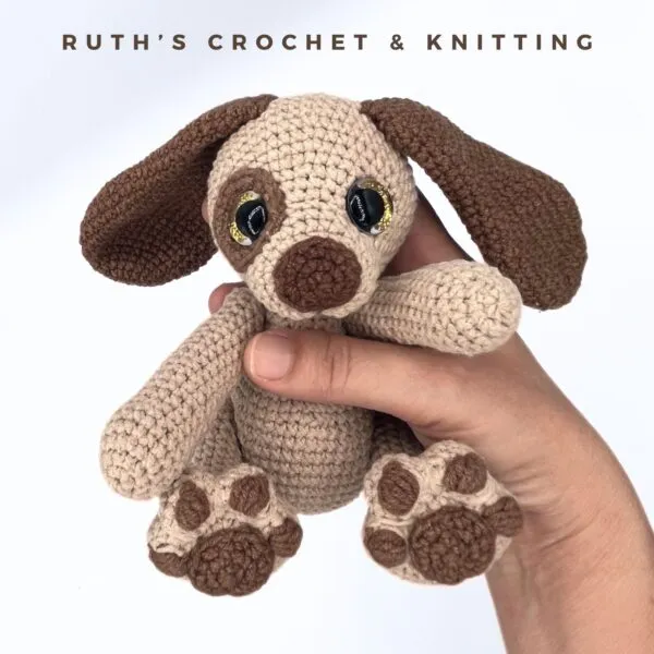 Peluche de Cachorro Amigurumi Hecho a Mano | Moss - Imagen 3