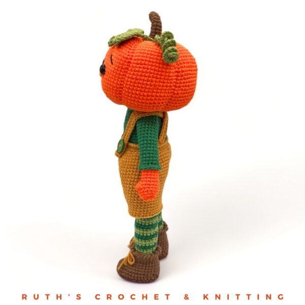 Handmade Pumpkin Boy Amigurumi | Rusty - Image 9