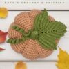 Handmade Crochet Beige Autumn Pumpkin Décor for Tabletop - Image 3