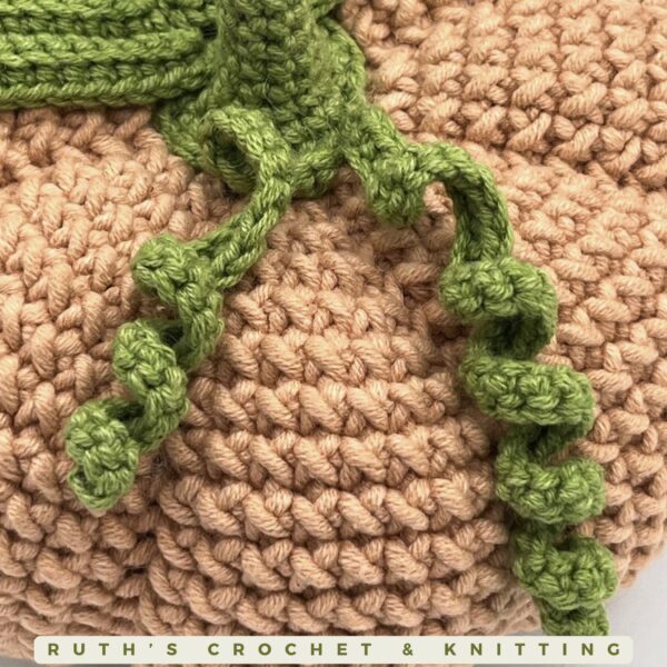 Calabaza Otoñal Beige Hecha a Mano para Mesa - Imagen 6