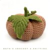 Handmade Crochet Beige Autumn Pumpkin Décor for Tabletop - Image 8