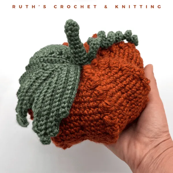 Calabaza a Crochet con Burbujas - Acento otoñal - Imagen 3