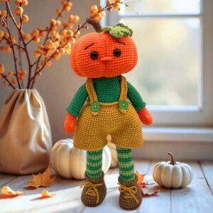 Amigurumi Niño Calabaza Hecho a Mano | Rusty