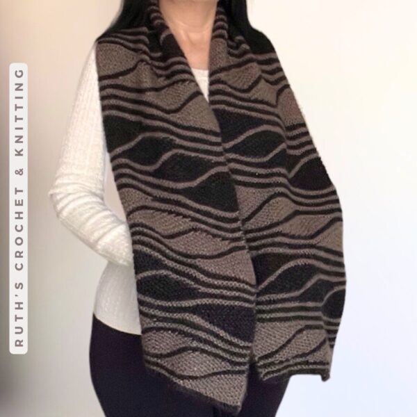 Handmade Short Rows Scarf - Image 3
