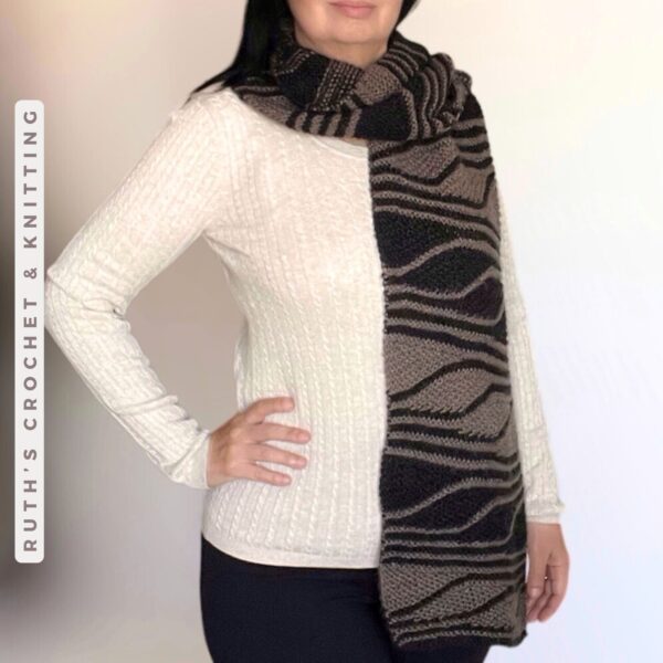 Handmade Short Rows Scarf - Image 2