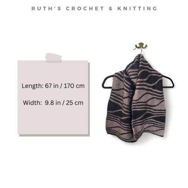 Handmade Short Rows Scarf - Image 8