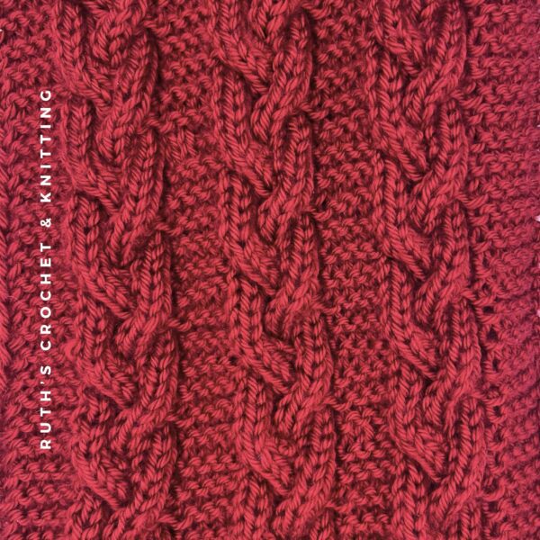 Knitted Scarf with Braids - Image 6