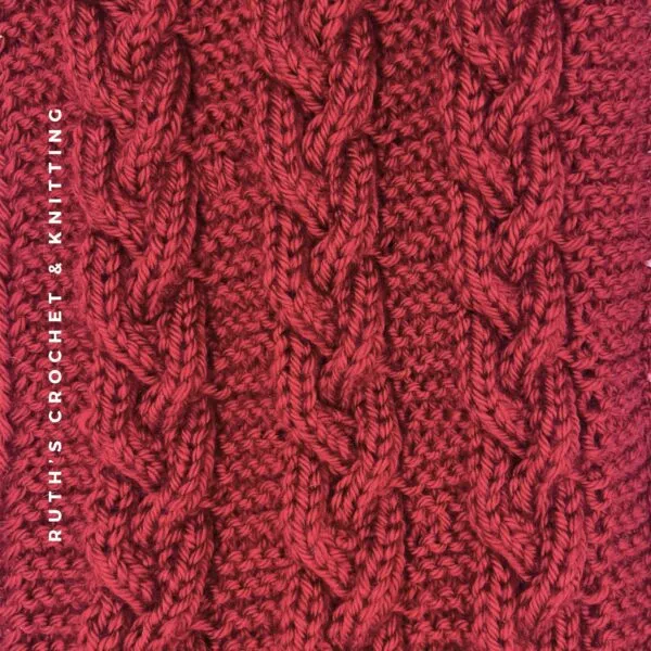 Knitted Scarf with  Braids - Image 6