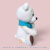 Oso Blanco Tejido a Crochet – Regalo para Baby Shower, Peluche de Guardería, Recuerdo de Primer Cumpleaños – Juguete Amigurumi Ecológico - Imagen 6