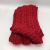 Hand-Knitted Braided Winter Scarf in Autumn Red – Cozy & Unisex - Image 8