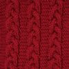 Hand-Knitted Braided Winter Scarf in Autumn Red – Cozy & Unisex - Image 5
