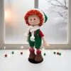 Crochet Christmas Elf Doll Set – Boy & Girl Amigurumi Dolls - Image 4
