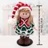 Crochet Christmas Elf Girl Doll – Handmade Holiday Decoration (9” / 23 cm) - Image 5