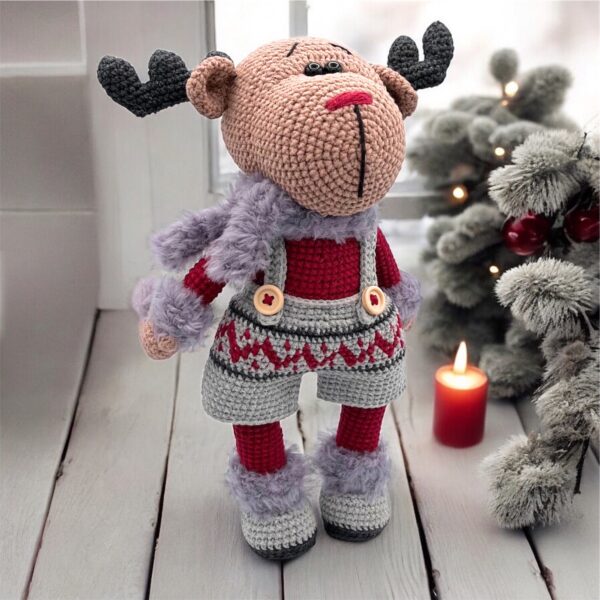 Handmade Christmas Reindeer Boy Amigurumi