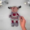 Set de renos a crochet – Par de amigurumis navideños hechos a mano (11” / 28 cm) - Imagen 8