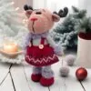 Muñeca Amigurumi Reno Niña Navideña Hecha a Mano