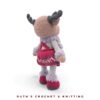 Crochet Reindeer Girl - Handmade Amigurumi Christmas Ornament (11” / 28 cm) - Image 11