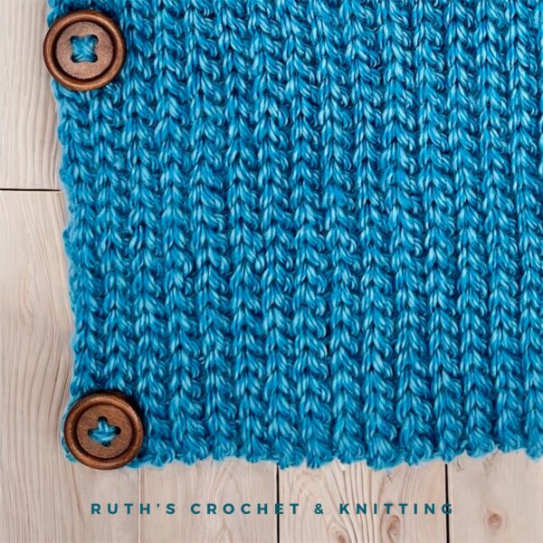 Bufanda Cuello Boho Tejida a Crochet – Calentador de Cuello Azul Cielo Aqua para Hombres y Mujeres – Accesorio Acogedor de Invierno – Regalo Ideal - Imagen 6