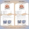 Patrón PDF Muñeca Amigurumi en Crochet – Tutorial de Muñeca de Peluche Tejida (Inglés y Español) – Patrón de Crochet Intermedio - Imagen 6