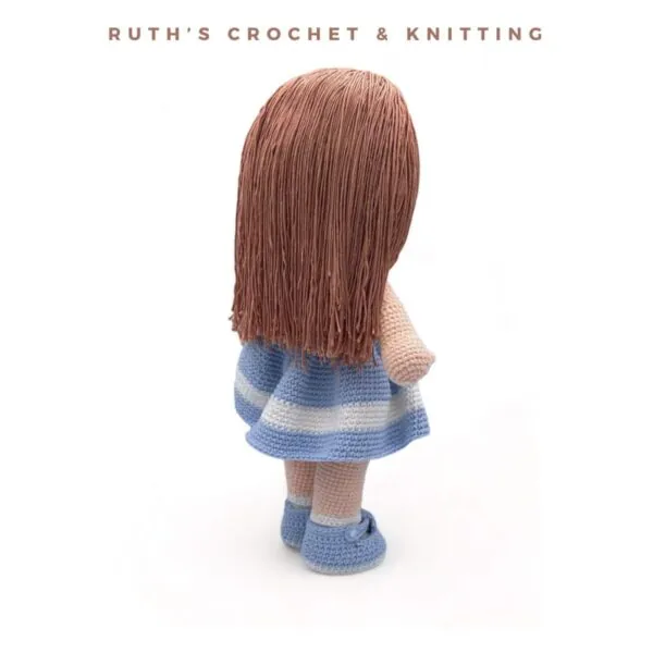 Handmade Crochet Amigurumi Doll – Soft Toy with Removable Clothes for Girls, Nursery Decor, Gift for Niece or Granddaughter - Image 6