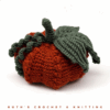 Calabaza Tejida a Crochet con punto burbuja – Decoración otoñal rústica, centro de mesa acogedor y adorno de estante en color terracota - Imagen 9
