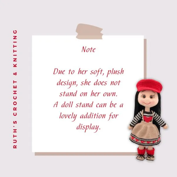 Handmade Amigurumi Doll for Valentine's Day Gift - Azize - Image 11