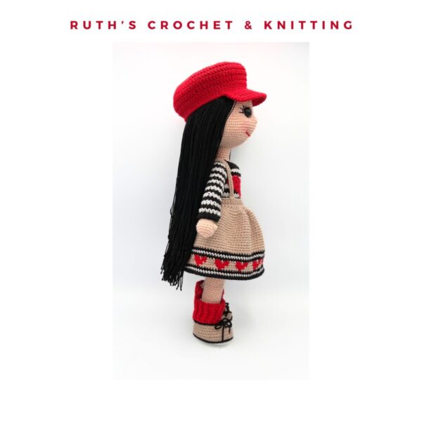 Crochet Amigurumi Plush Doll – Removable Clothes, Handmade Toy – Birthday or Valentine’s Day Gift for Her - Image 5