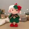 Crochet Christmas Gnome Set – Handmade Amigurumi Boy & Girl Decor (8.5” / 21.6 cm) - Image 8