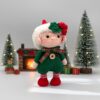 Gnomo Niño de Navidad tejido a crochet – Amigurumi decorativo hecho a mano (8.5” / 21.6 cm) - Imagen 5