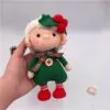 Crochet Christmas Gnome Set – Handmade Amigurumi Boy & Girl Decor (8.5” / 21.6 cm) - Image 13