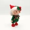Gnomo Niño de Navidad tejido a crochet – Amigurumi decorativo hecho a mano (8.5” / 21.6 cm) - Imagen 11