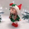 Crochet Christmas Gnome Set – Handmade Amigurumi Boy & Girl Decor (8.5” / 21.6 cm) - Image 7