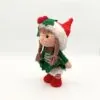 Gnomo navideño niña tejido a crochet – Amigurumi decorativo hecho a mano (8.5” / 21.6 cm). - Imagen 16