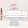 Crochet Penguin Plush – Handmade Amigurumi Toy for Nursery & Baby Shower Gift (9” / 23 cm) - Image 8