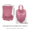 Fringe Boho Crochet Cowl Scarf for Women - Image 6