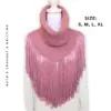 Fringe Boho Crochet Cowl Scarf for Women - Image 7