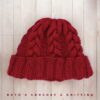 Gorro Rojo a Dos Agujas – Hecho a Mano, Suave y Cálido para Hombre y Mujer – Accesorio de Invierno Trenzado y Confortable – Idea de Regalo - Imagen 5