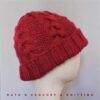 Gorro Rojo a Dos Agujas – Hecho a Mano, Suave y Cálido para Hombre y Mujer – Accesorio de Invierno Trenzado y Confortable – Idea de Regalo - Imagen 2