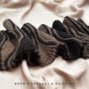 Bufanda Tejida a Dos Agujas – Calentador de Cuello Unisex en Taupe y Negro – Patrón de Filas Cortas – Regalo para Él o Ella - Imagen 11