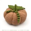 Calabaza de crochet – Decoración otoñal hecha a mano – Centro de mesa rústico - Imagen 13