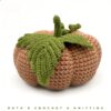 Calabaza de crochet – Decoración otoñal hecha a mano – Centro de mesa rústico - Imagen 12